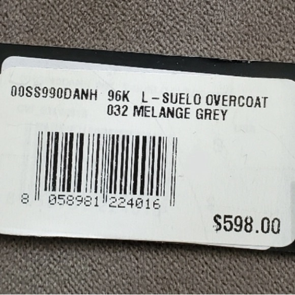 Diesel Suelo Overcoat Wool & Leather Moto Jacket - Size medium - Picture 12 of 12